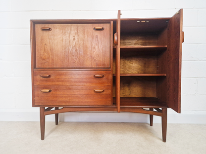 G Plan Brasilia Gold Label 1960s Teak Danish Design Sideboard Drinks Cocktail Cabinet