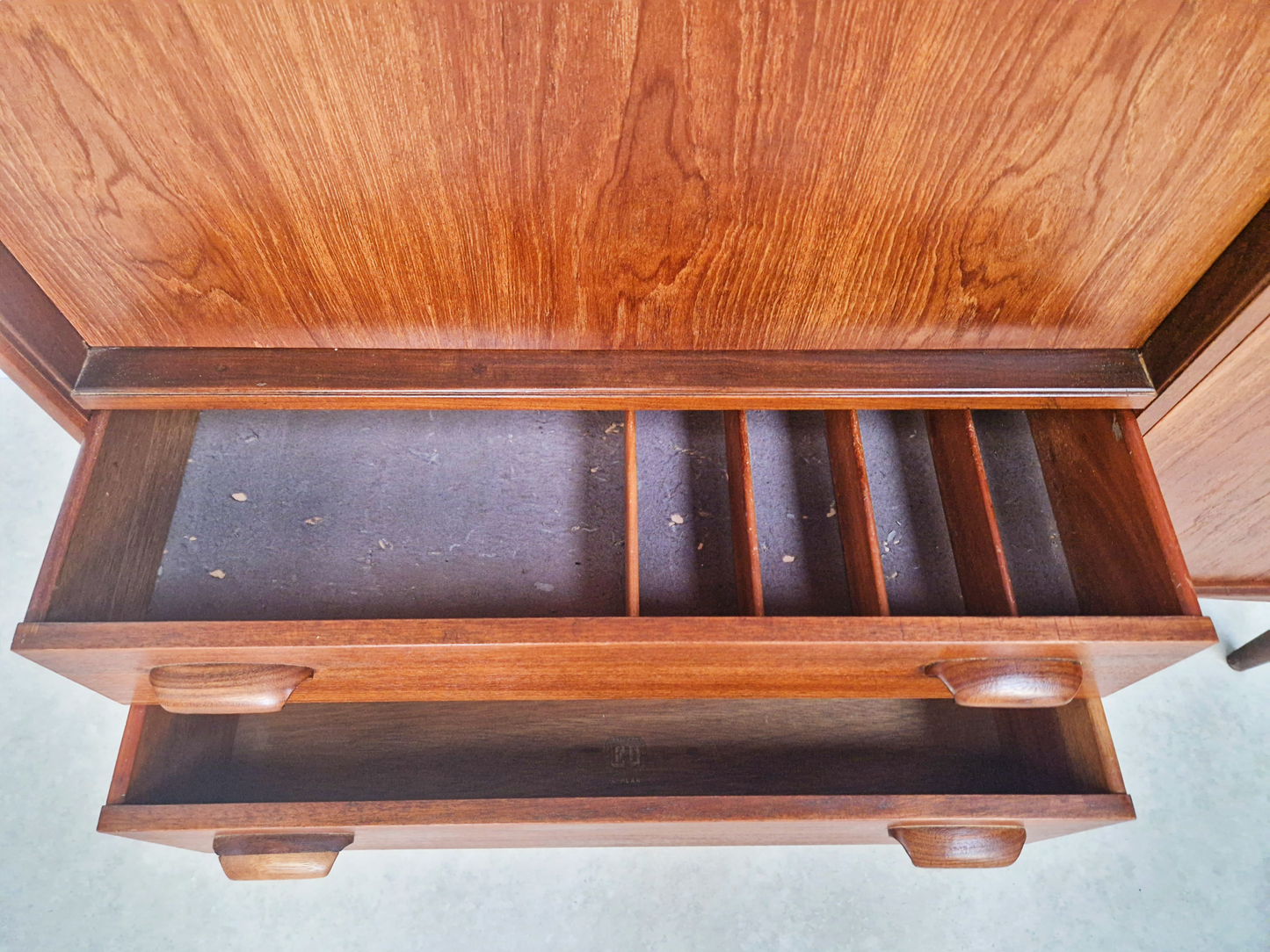 G Plan Brasilia Gold Label 1960s Teak Danish Design Sideboard Drinks Cocktail Cabinet