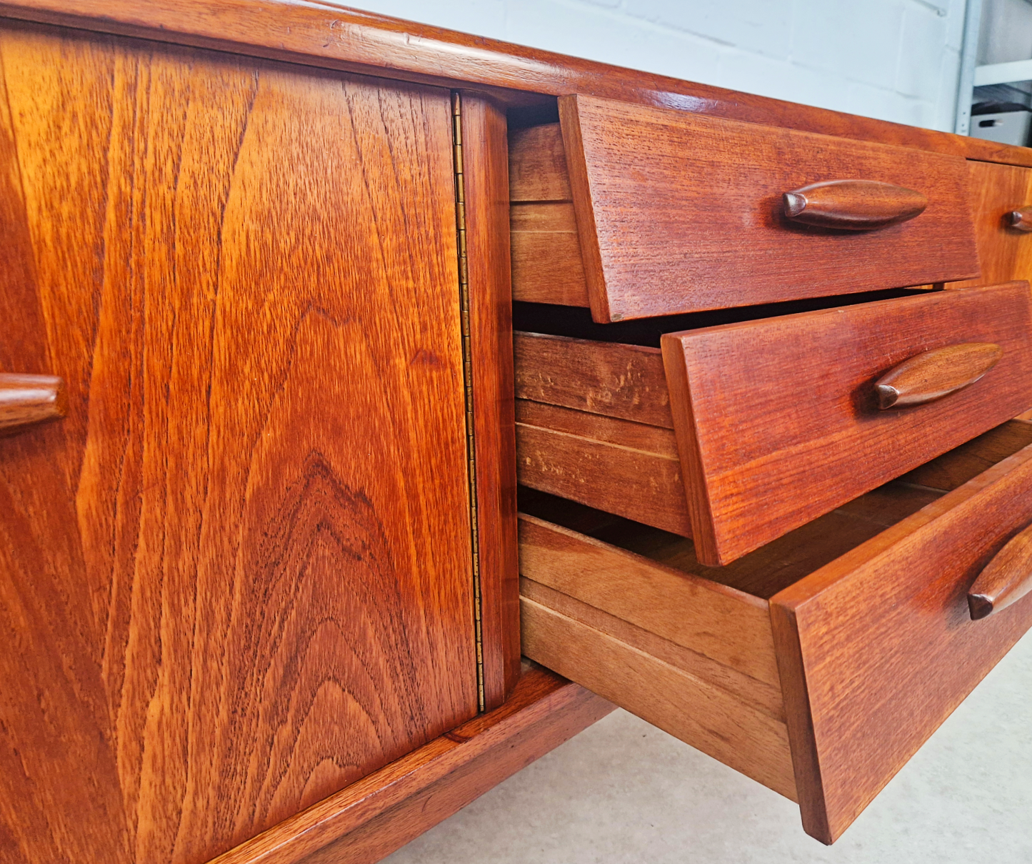 Jentique Vintage Mid Century 1960s Danish Design Sideboard Credenza