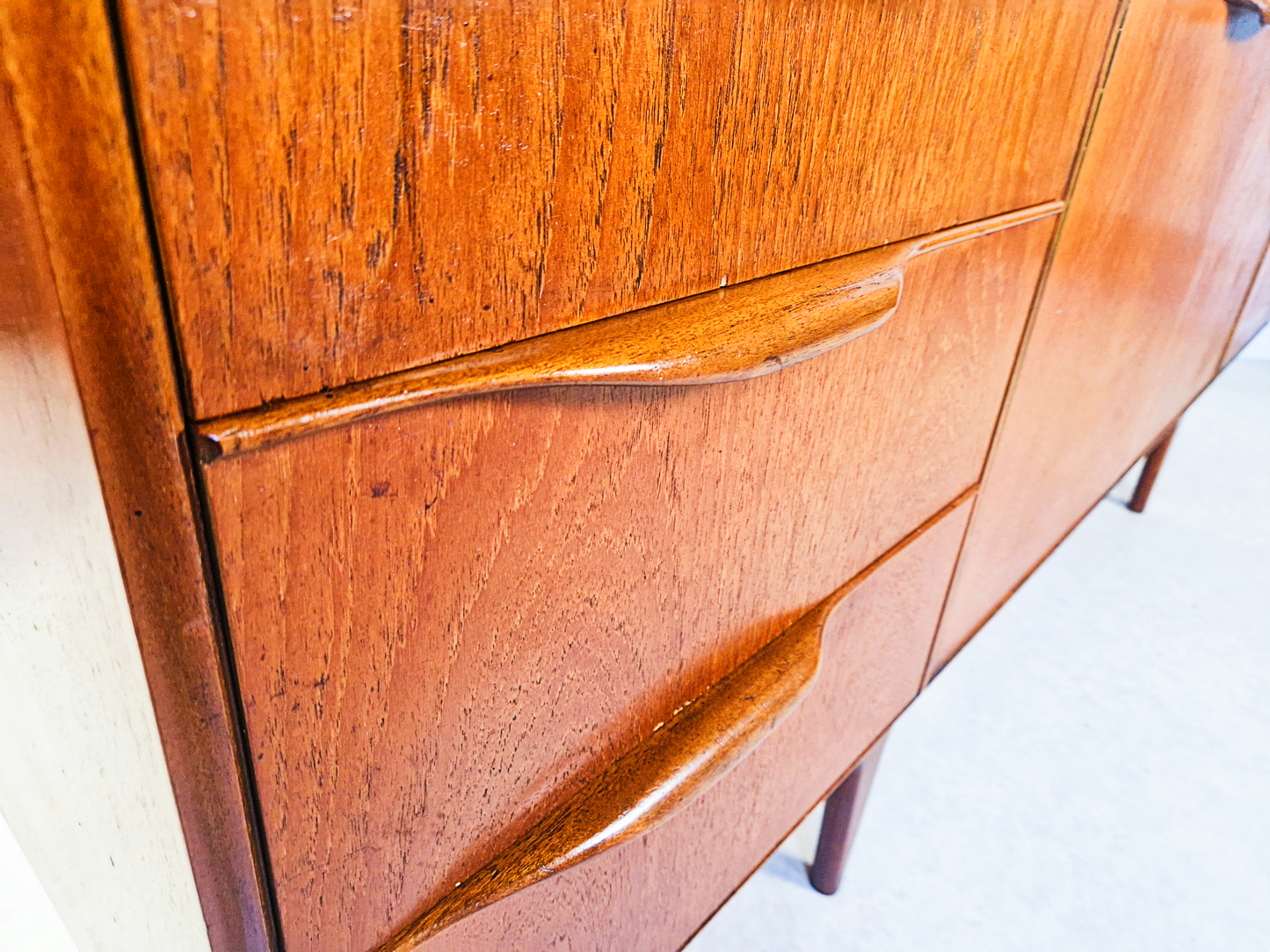 Tom Robertson for McIntosh Dunvegan Mid Century 1960s Teak Sideboard Credenza