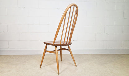 Ercol Windsor Vintage Mid Century Solid Elm Plank Table & Dining Chair Set