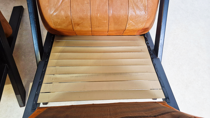 2 X Ueli Berger De Sede Vintage 1970s Danish Cognac Leather Easy Lounge Accent Chairs