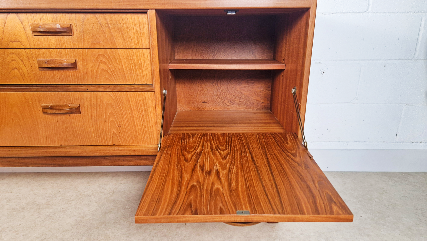 G Plan Sierra Red Label Vintage Mid Century Teak Danish Design Retro Long John Sideboard