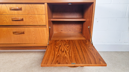 G Plan Sierra Red Label Vintage Mid Century Teak Danish Design Retro Long John Sideboard