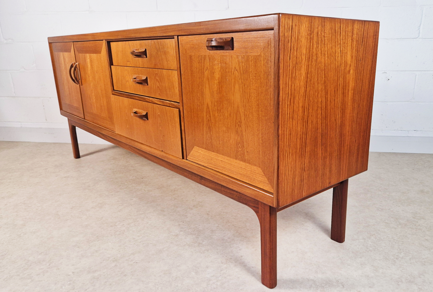G Plan Sierra Red Label Vintage Mid Century Teak Danish Design Retro Long John Sideboard