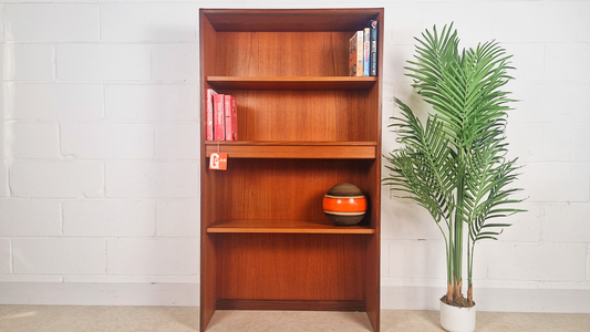 G Plan Fresco Red Label Vintage Mid Century Medium Teak Retro Bookcase