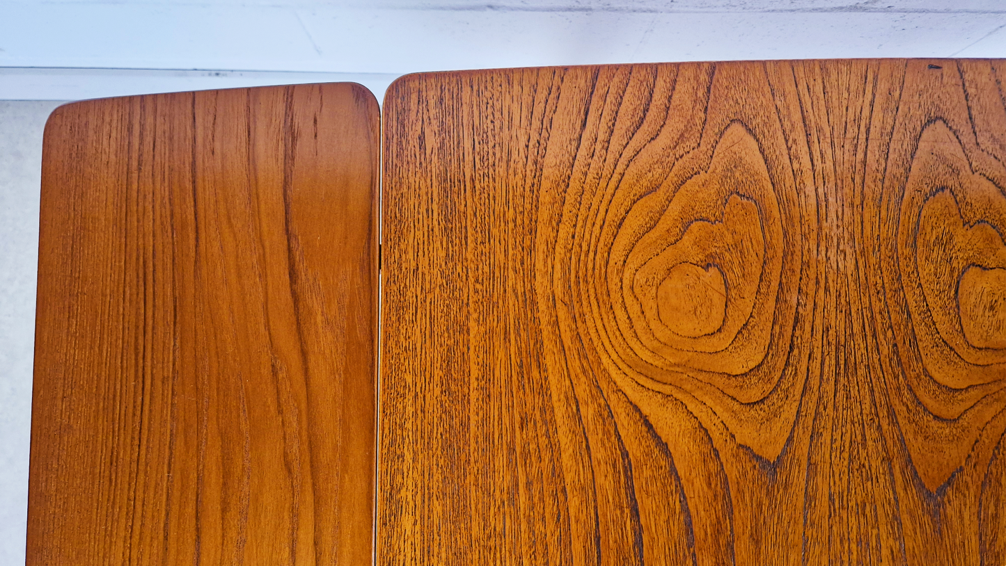 Jentique Vintage Medium Teak Danish Design Extending Mid Century Dining Table