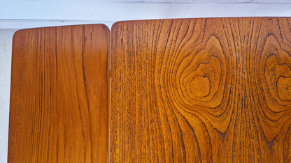 Jentique Vintage Medium Teak Danish Design Extending Mid Century Dining Table