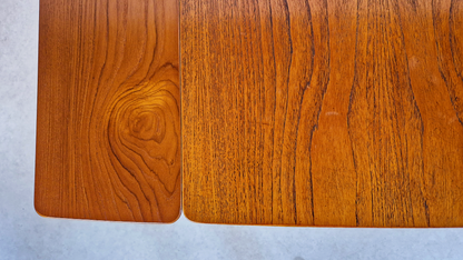 Jentique Vintage Medium Teak Danish Design Extending Mid Century Dining Table
