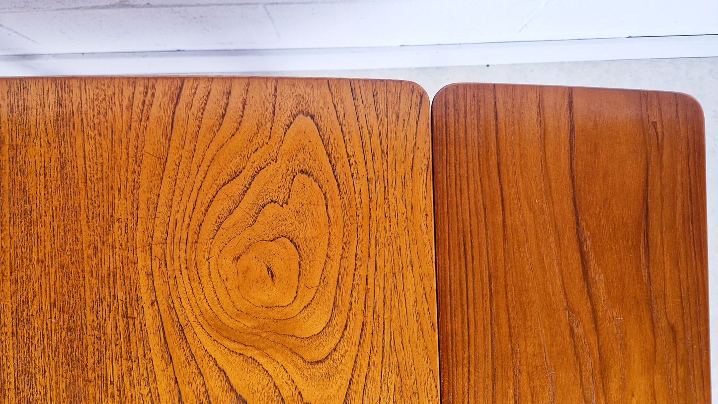Jentique Vintage Medium Teak Danish Design Extending Mid Century Dining Table