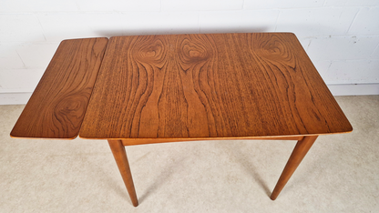Jentique Vintage Medium Teak Danish Design Extending Mid Century Dining Table