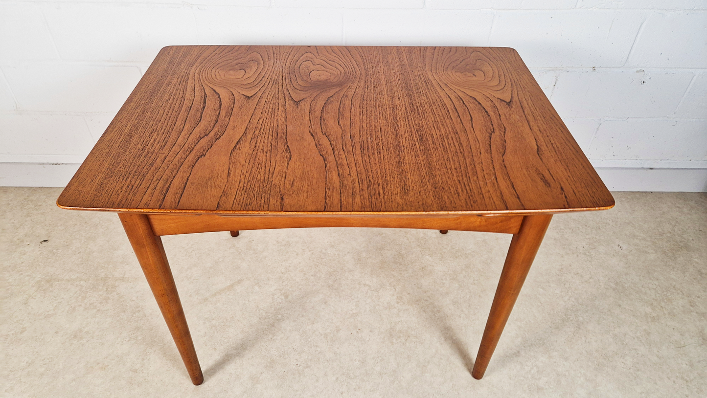Jentique Vintage Medium Teak Danish Design Extending Mid Century Dining Table