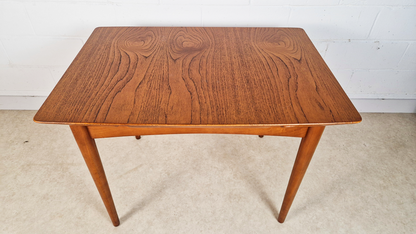 Jentique Vintage Medium Teak Danish Design Extending Mid Century Dining Table