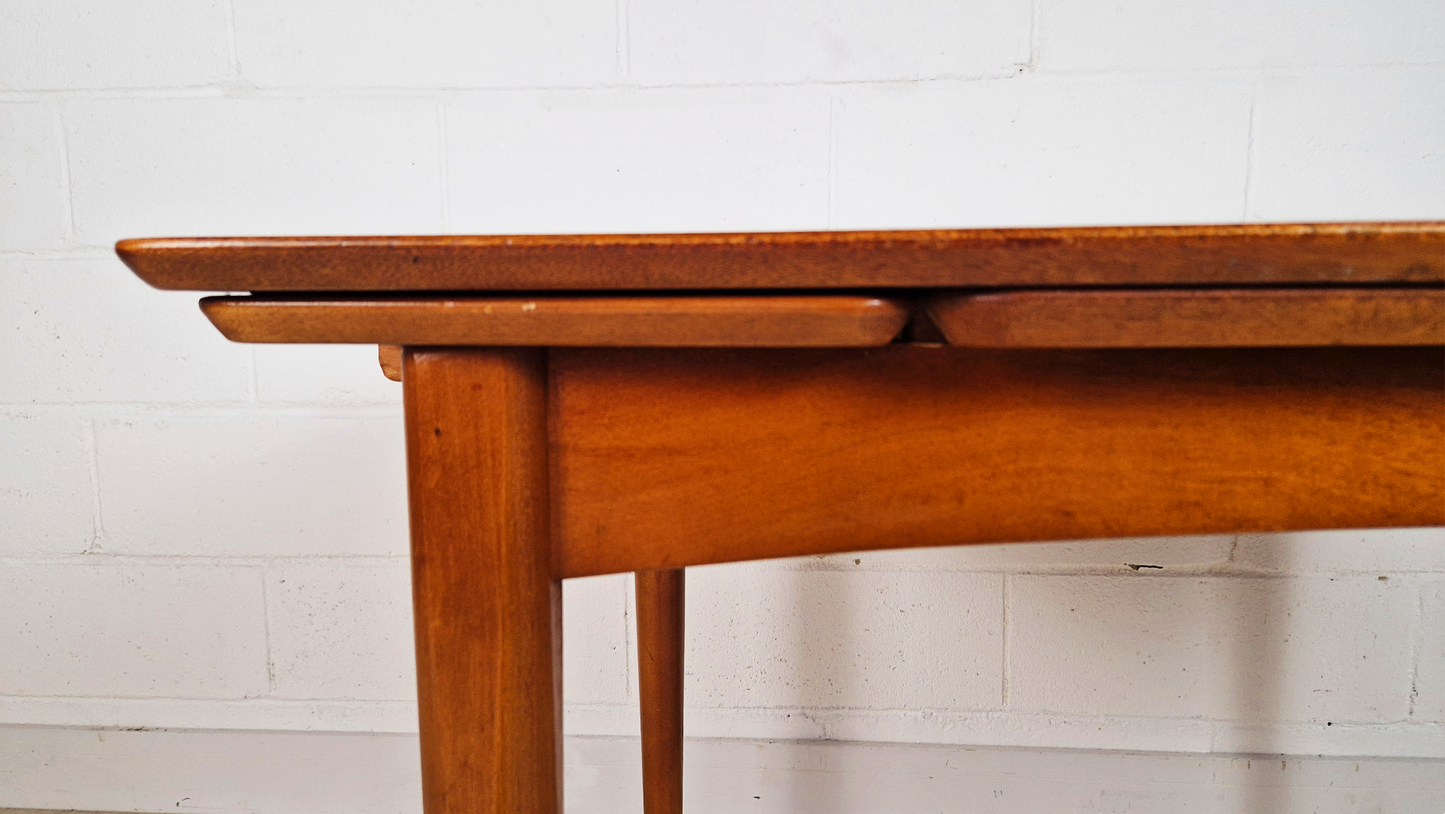 Jentique Vintage Medium Teak Danish Design Extending Mid Century Dining Table