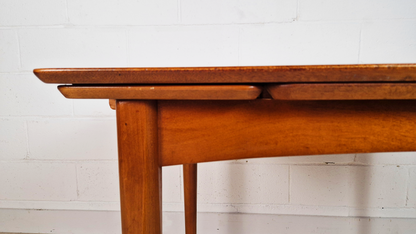 Jentique Vintage Medium Teak Danish Design Extending Mid Century Dining Table