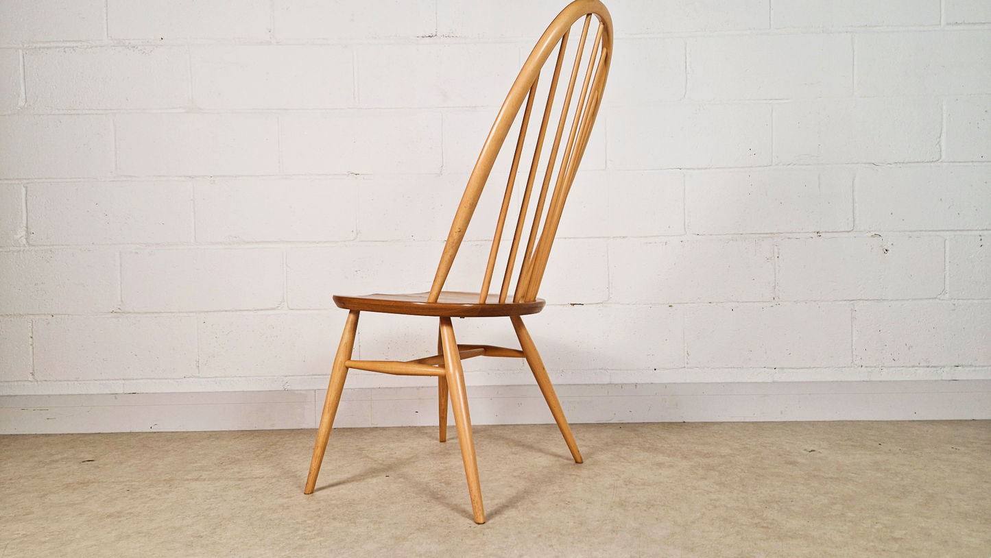 Ercol Vintage Mid Century Solid Elm Drop Leaf Table & Dining Chair Set