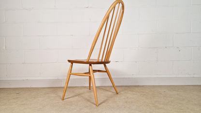 Ercol Vintage Mid Century Solid Elm Drop Leaf Table & Dining Chair Set