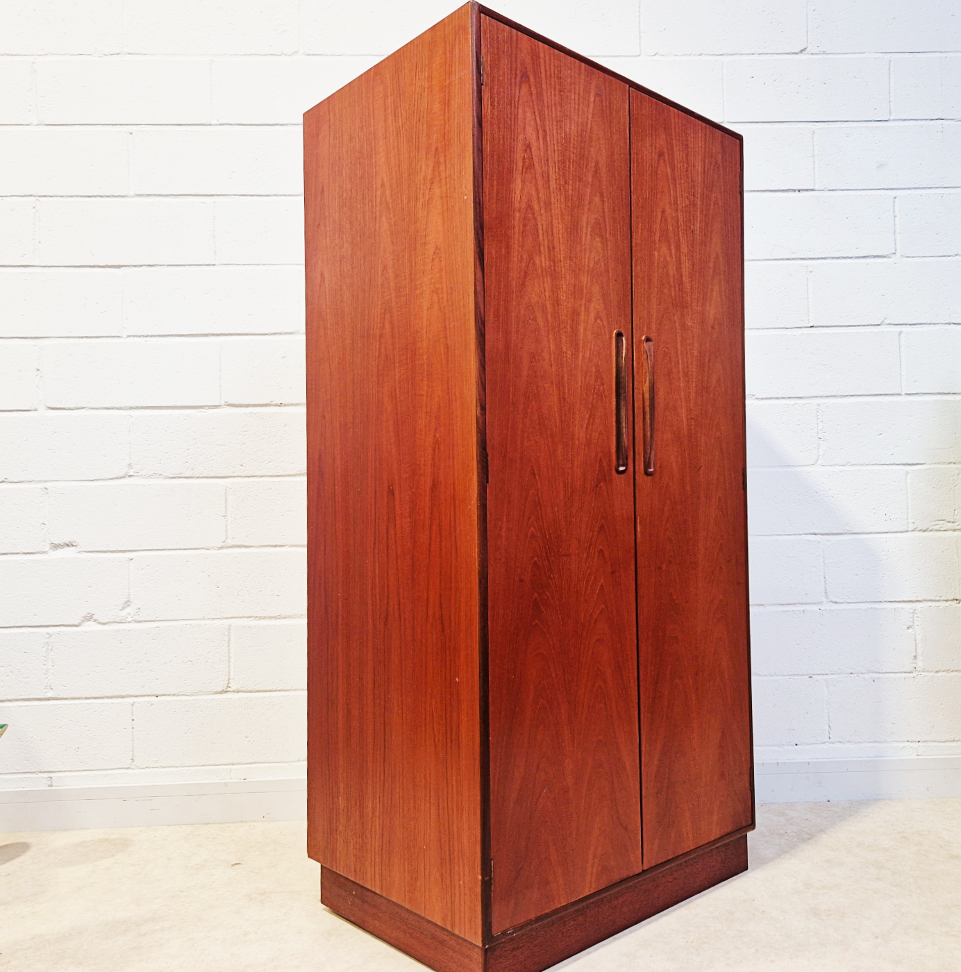 V.B Wilikins for G Plan Fresco Vintage Mid Century Medium Teak Danish Design Wardrobe