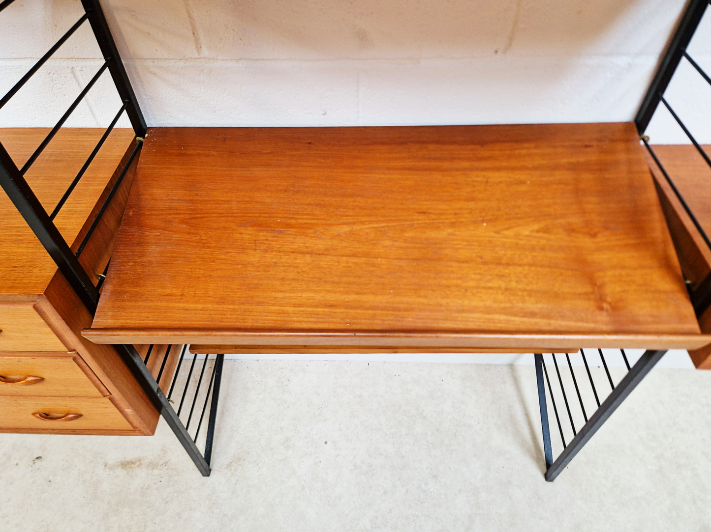 Staples Ladderax Vintage 1960s Mid Century 3 Bay Danish Design Cabinet Sideboard