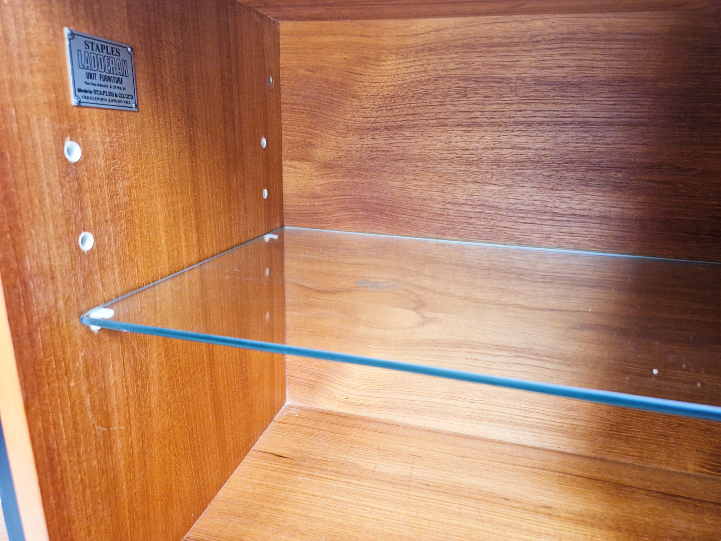 Staples Ladderax Vintage 1960s Mid Century 3 Bay Danish Design Cabinet Sideboard