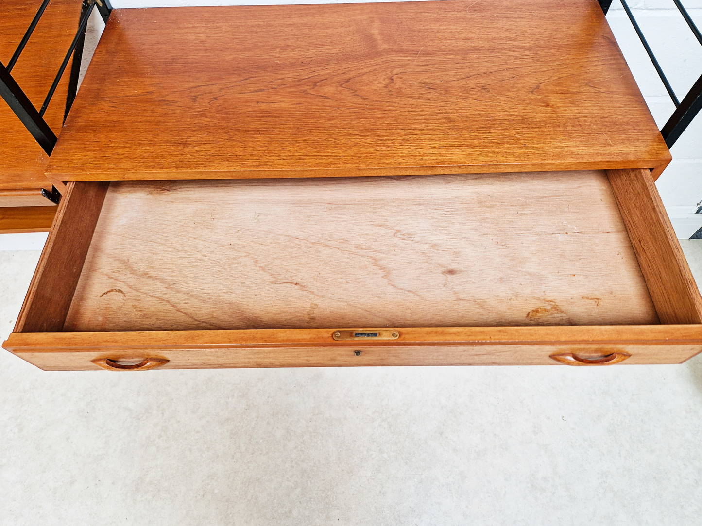 Staples Ladderax Vintage 1960s Mid Century 3 Bay Danish Design Cabinet Sideboard