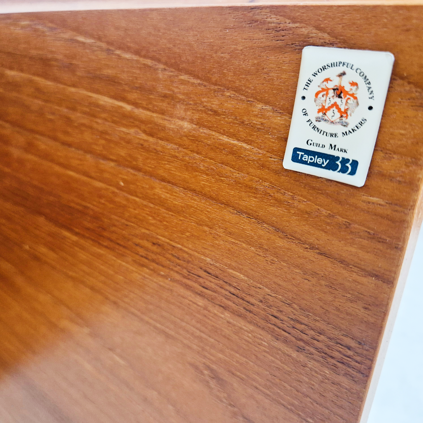 Beaver & Tapley Model 33 Vintage Mid Century Blond Teak Sideboard Entertainment Unit