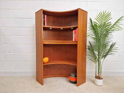 G Plan Fresco Vintage Medium Teak Retro Mid Century Curved Bookcase