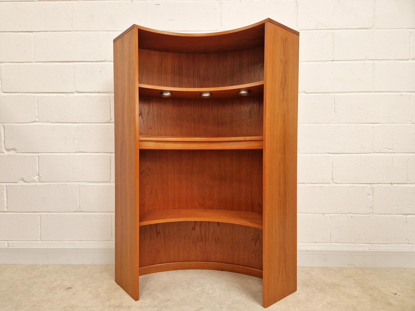 G Plan Fresco Vintage Medium Teak Retro Mid Century Curved Bookcase