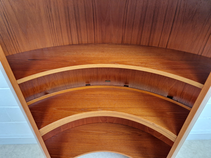 G Plan Fresco Vintage Medium Teak Retro Mid Century Curved Bookcase
