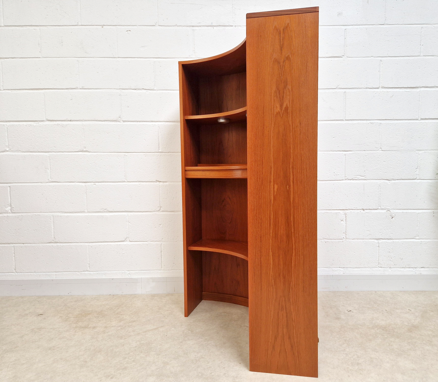 G Plan Fresco Vintage Medium Teak Retro Mid Century Curved Bookcase