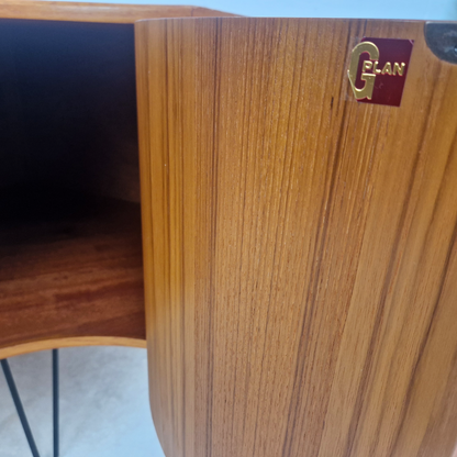 G Plan Fresco Red Label Compact Danish Design Retro Corner Unit Sideboard