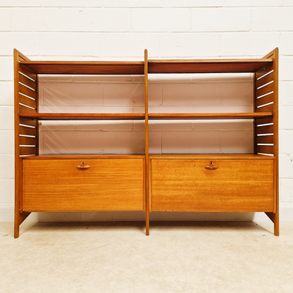 Staples Ladderax Vintage 1960s Mid Century 2 Bay Danish Design Cabinet Sideboard Shelf System (Copy) (Copy)