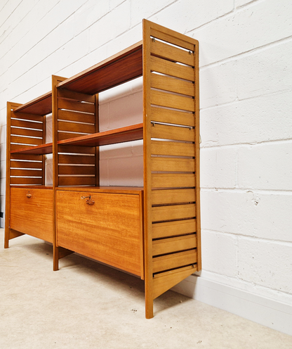Staples Ladderax Vintage 1960s Mid Century 2 Bay Danish Design Cabinet Sideboard Shelf System (Copy) (Copy)
