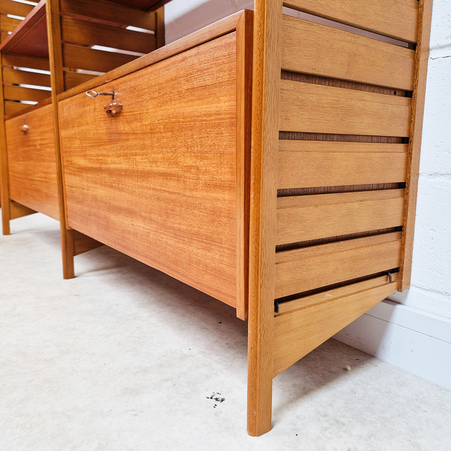 Staples Ladderax Vintage 1960s Mid Century 2 Bay Danish Design Cabinet Sideboard Shelf System (Copy) (Copy)