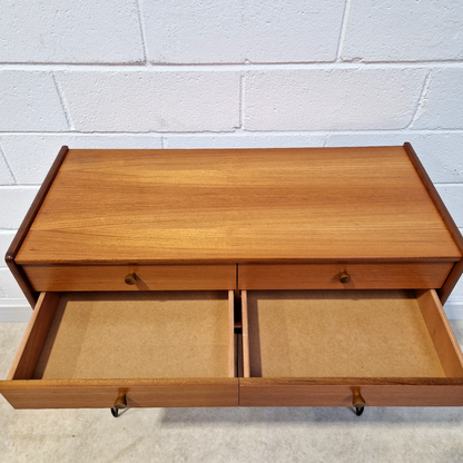 Nathan Mid Century Medium Teak Danish Design Compact Retro Sideboard Cabinet