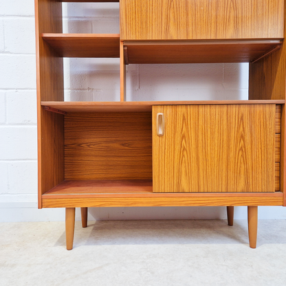 Schreiber Vintage Retro Mid Century 'Small & Tall' Teak Slim Sideboard Bookcase Room Divider (Copy)