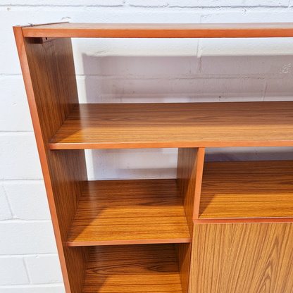 Schreiber Vintage Retro Mid Century 'Small & Tall' Teak Slim Sideboard Bookcase Room Divider (Copy)