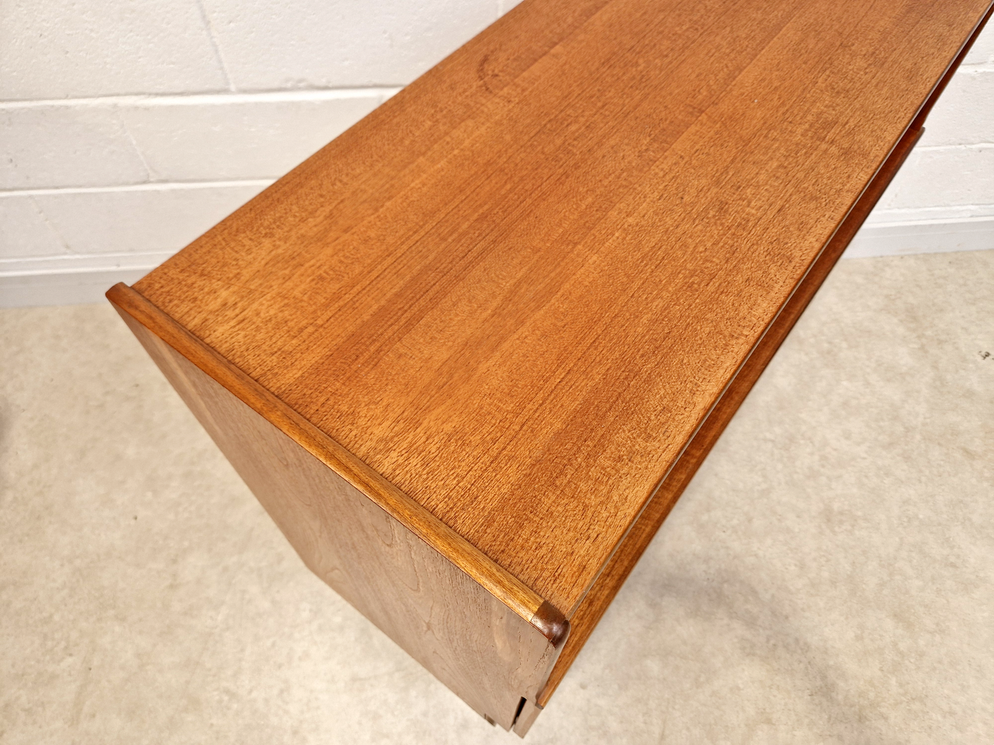 Nathan Vintage Mid Century Medium Teak Compact Sideboard Entertainment Unit