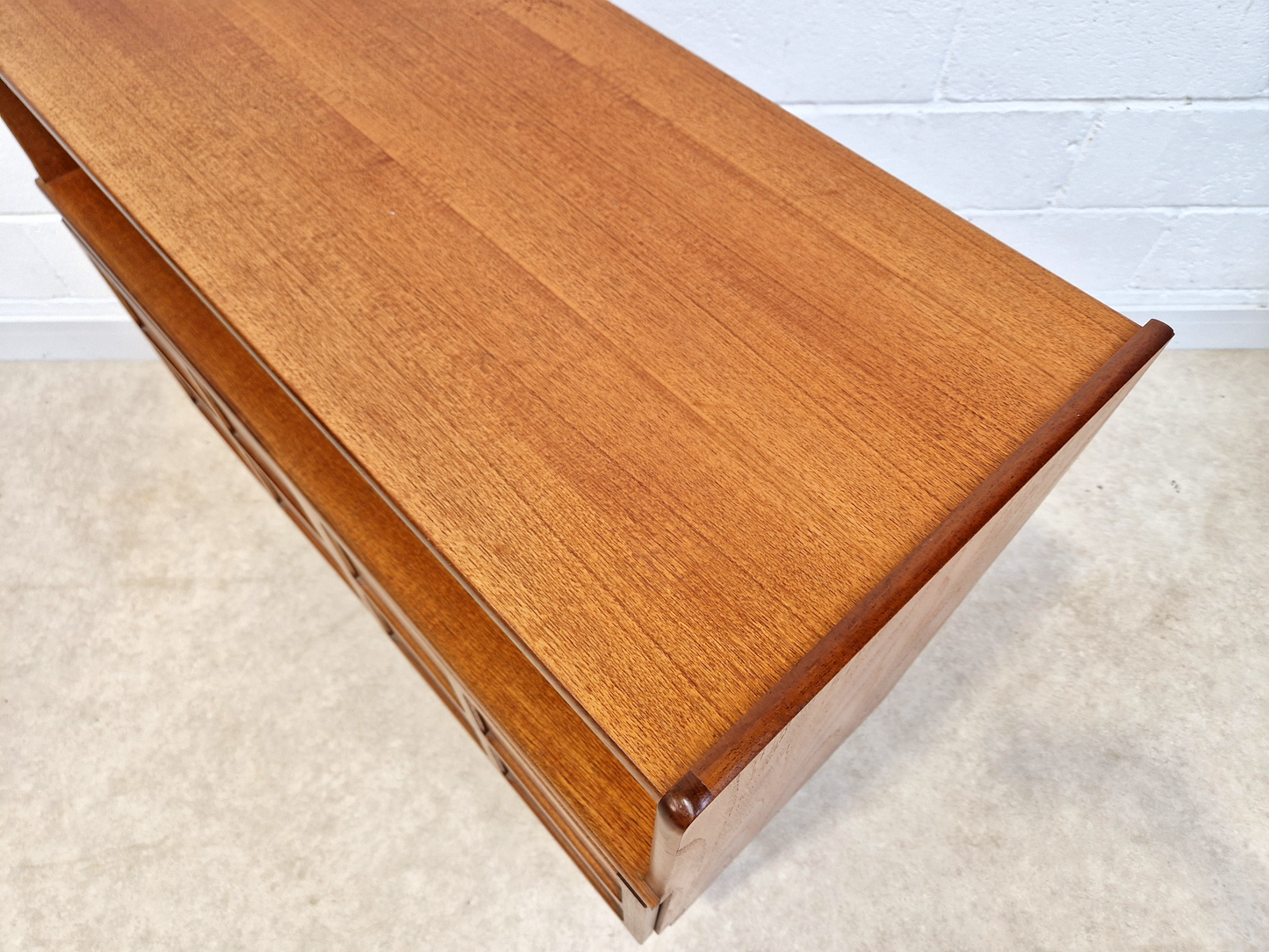 Nathan Vintage Mid Century Medium Teak Compact Sideboard Entertainment Unit