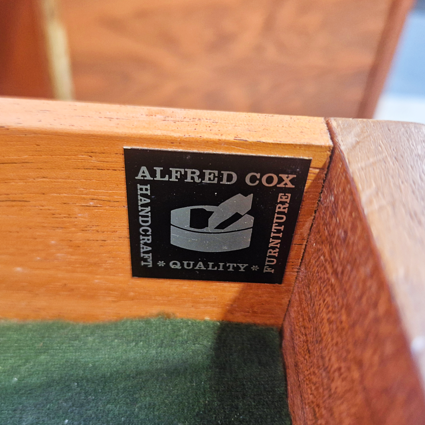 Alfred Cox Vintage for Heal's 1960s Mid Century Golden Teak Sideboard Buffet Credenza