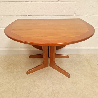 G Plan Vintage Mid Century Medium Teak Danish Design Drop Leaf Oval Dining Table