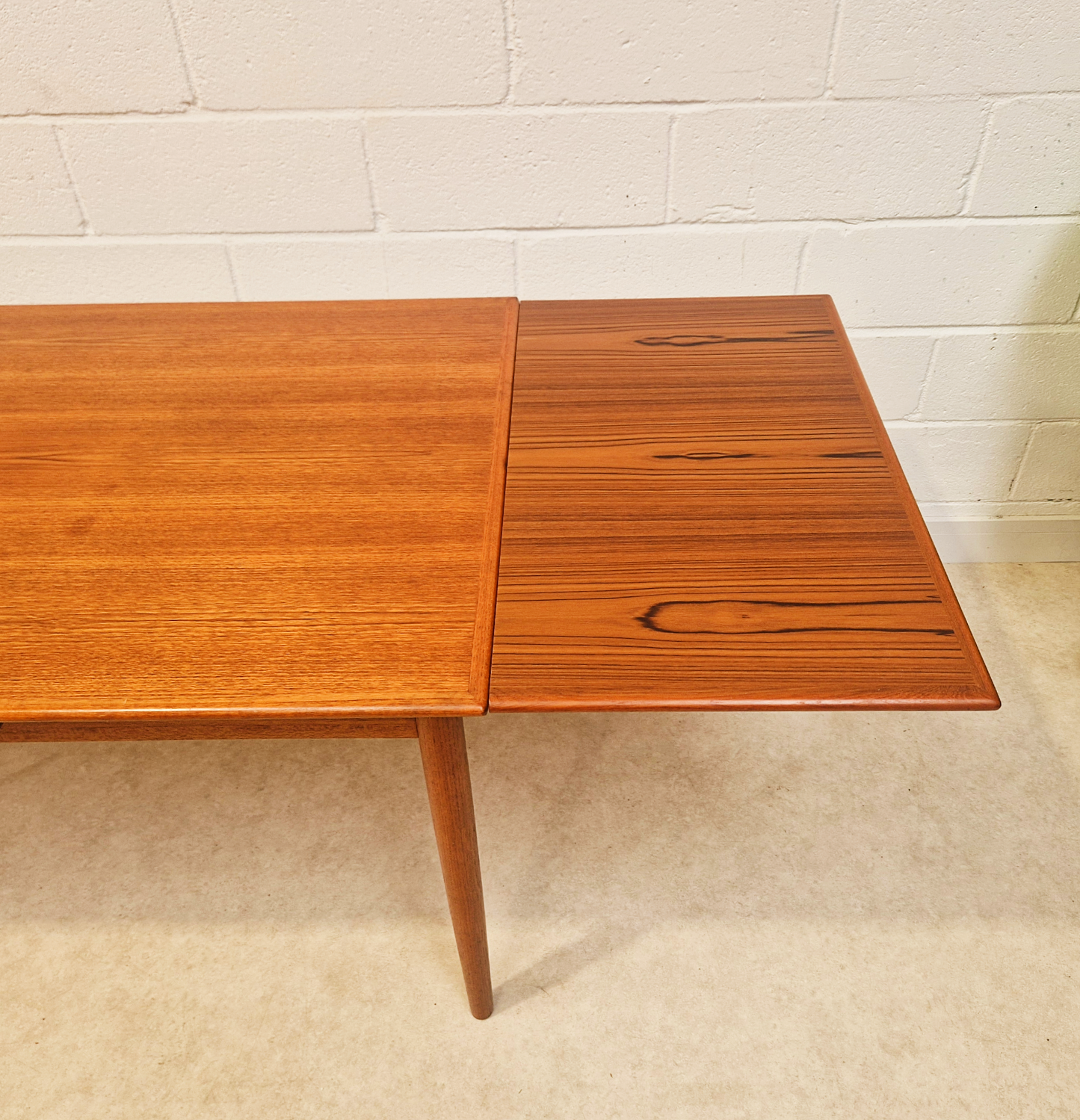 Farstrup Møbler Vintage Mid Century Danish Extending Dining Table