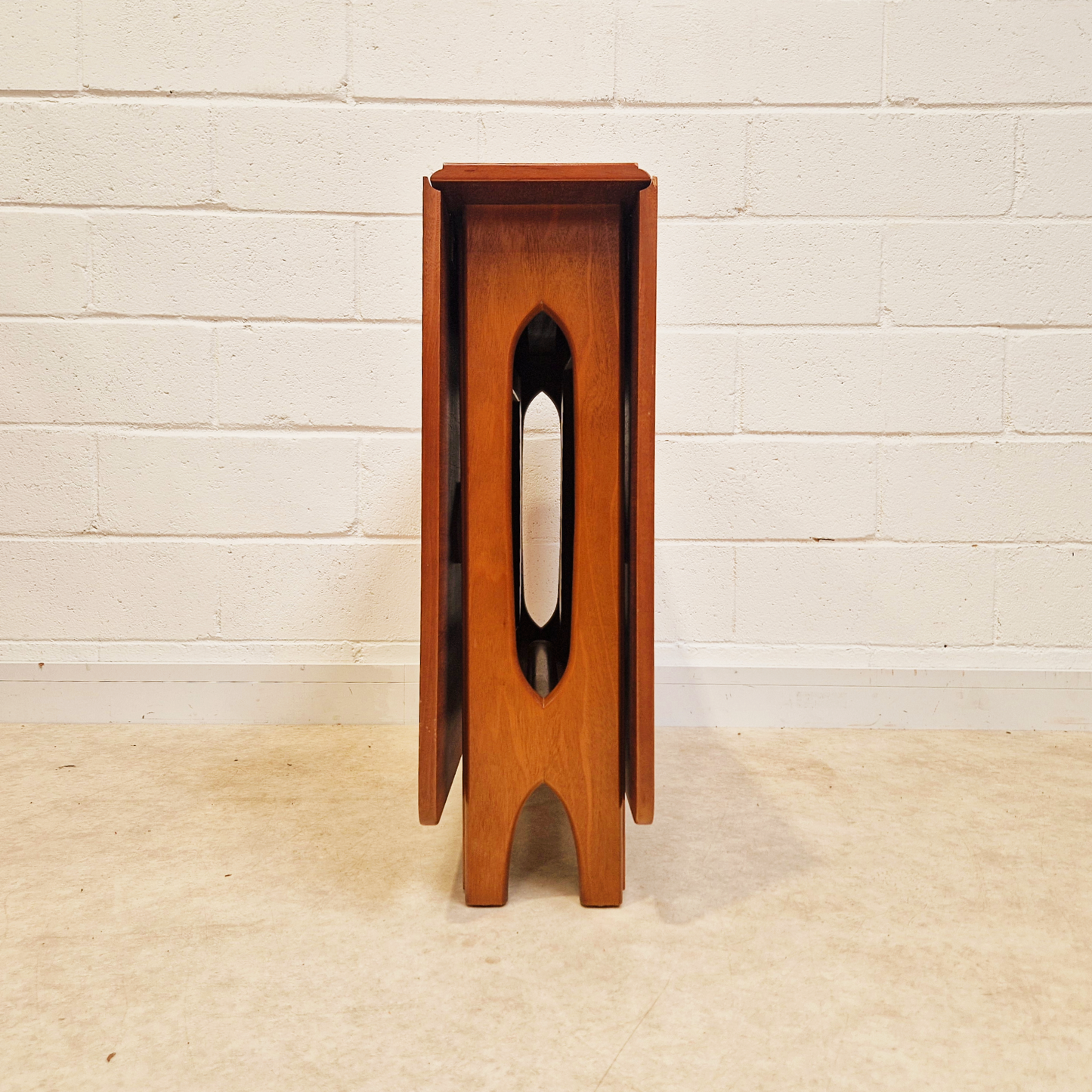 Vintage Mid Century Teak Danish Design Drop Leaf Dining Table