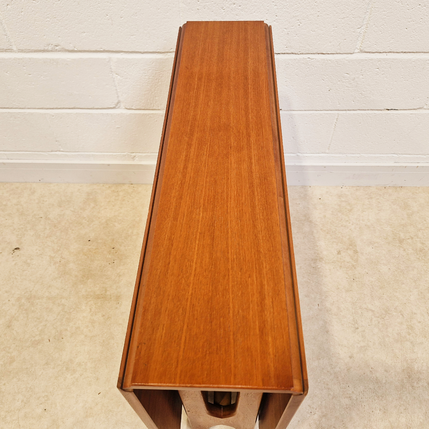 Vintage Mid Century Teak Danish Design Drop Leaf Dining Table