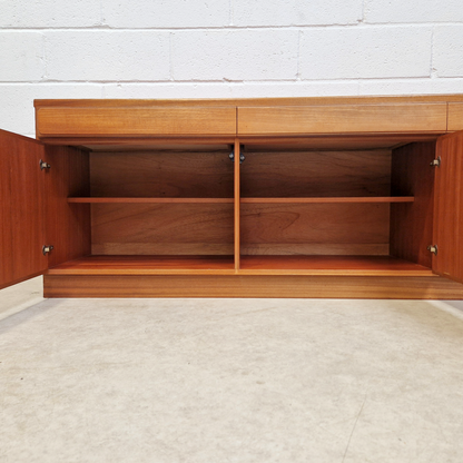McIntosh Vintage Mid Century Danish Design Medium Teak Long Sideboard Buffet Credenza