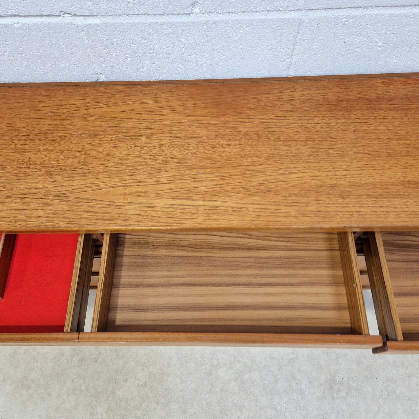 McIntosh Vintage Mid Century Danish Design Medium Teak Long Sideboard Buffet Credenza