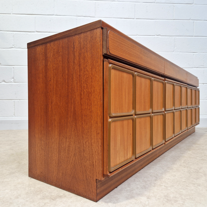 McIntosh Vintage Mid Century Danish Design Medium Teak Long Sideboard Buffet Credenza