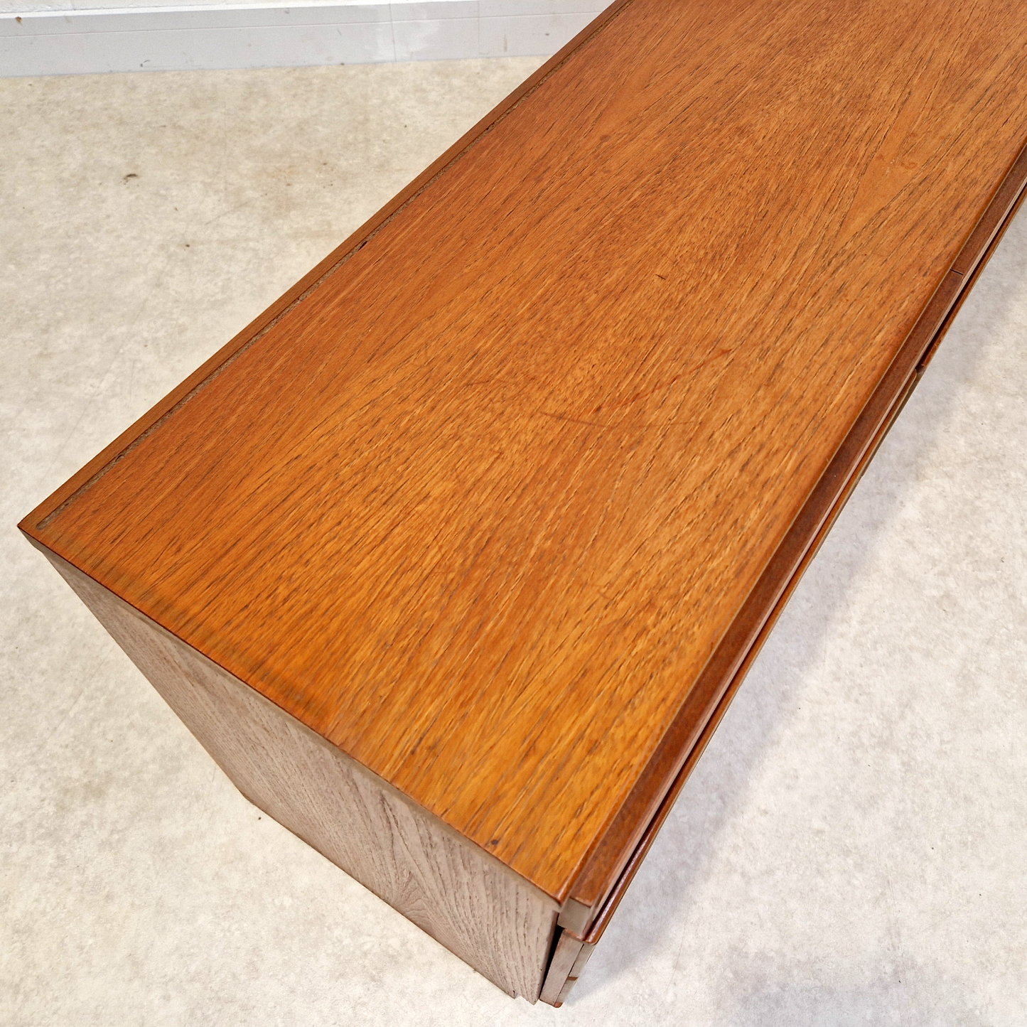 McIntosh Vintage Mid Century Danish Design Medium Teak Long Sideboard Buffet Credenza