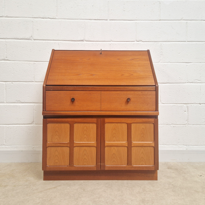 Parker Knoll Mid Century Medium Teak Compact Danish Design Retro Bureau Sideboard Desk