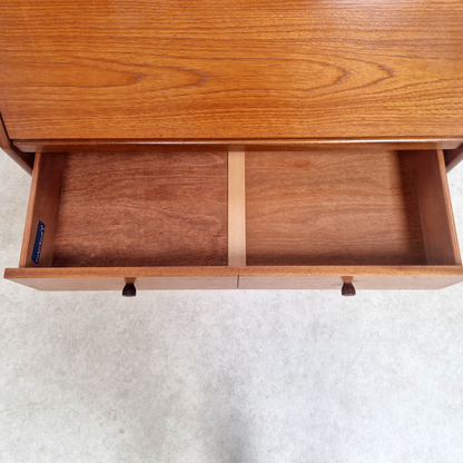 Parker Knoll Mid Century Medium Teak Compact Danish Design Retro Bureau Sideboard Desk